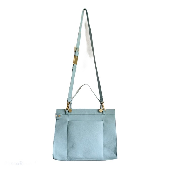 Foley + Corinna Satchel Crossbody Baby Blue Bag - Picture 3 of 16
